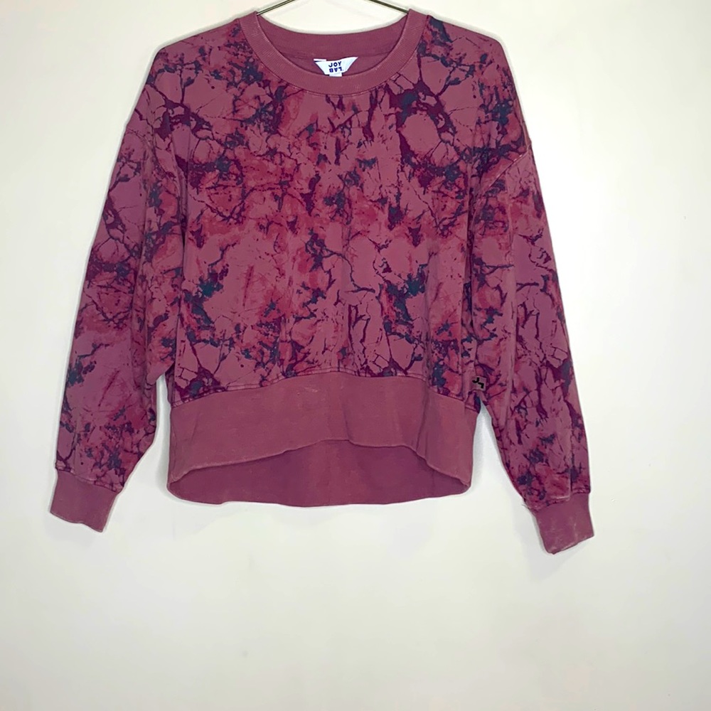 Joy Lab | Plum Black Static Distressed Sweater | Oversized Billie  Eilish Vibes